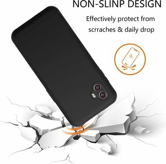 Samsung XCover 6 Pro - Siliconen Back Cover - Zwart