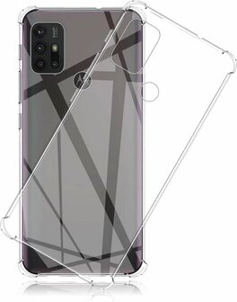 Moto G10, G20 &amp;amp; G30 - Anti Shock &amp;amp; 2x Glas - Transparant