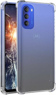Moto G51 - Anti Shock &amp;amp; 2x Glas - Transparant
