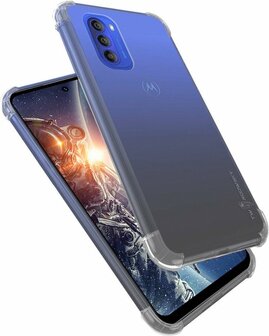 Moto G51 - Anti Shock &amp;amp; 2x Glas - Transparant