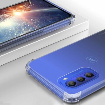 Moto G51 - Anti Shock &amp;amp; 2x Glas - Transparant