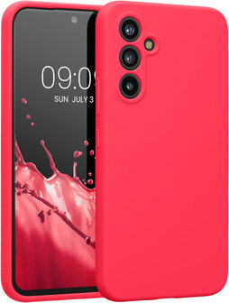 A55 - Liquid Back Cover &amp;amp; 2x Glas - Roze