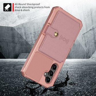 Samsung A14 Rosegoud - RFID Back Cover