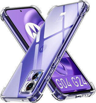 Moto G04 &amp;amp; G24 - Anti Shock - Transparant