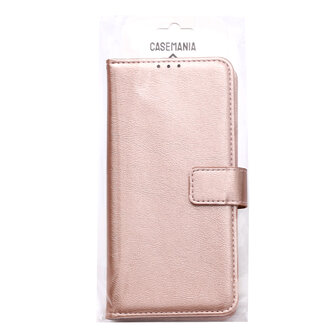 Moto G32 - Book Case &amp;amp; Glas - Rosegoud