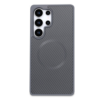 Samsung S24 Ultra - Grijs - Carbon MagSafe Back Cover