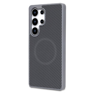 Samsung S24 Ultra - Grijs - Carbon MagSafe Back Cover