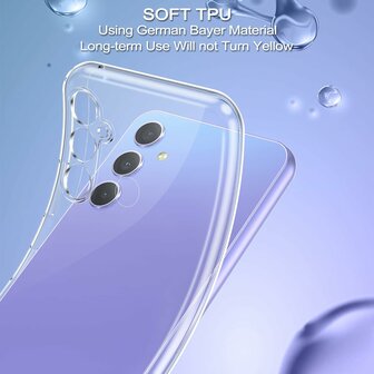 A55 - Back Cover &amp;amp; 2x Glas - Transparant