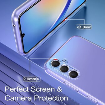 A55 - Back Cover &amp;amp; 2x Glas - Transparant