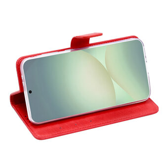 Moto G32 - Book Case &amp;amp; Glas - Rood