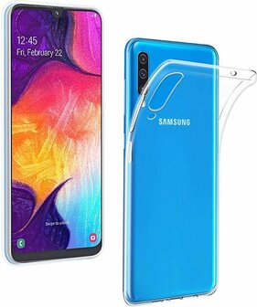 Samsung A70 - Siliconen Back Cover - Transparant