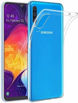 Samsung A70 - Siliconen Back Cover - Transparant