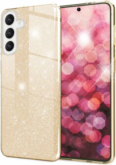 Samsung Galaxy A56 - Goud - Glitter Back Cover
