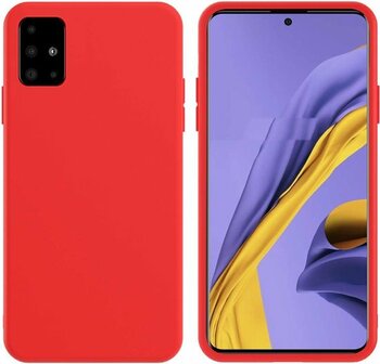 Samsung A51 - Siliconen Back Cover - Rood