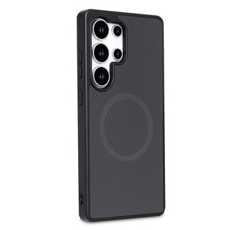 Samsung S24 Ultra - Zwart - Carbon MagSafe Back Cover