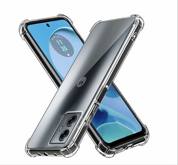 Moto G14 - Anti Shock &amp;amp; 2x Glas - Transparant