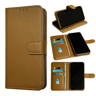 Motorola G24 (Power) &amp;amp; E14 - Book Case - Bruin