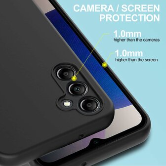 Samsung A14 - Siliconen Back Cover - Zwart