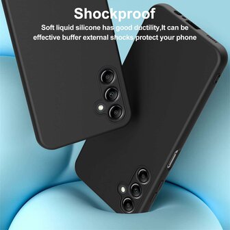 Samsung A14 - Siliconen Back Cover - Zwart