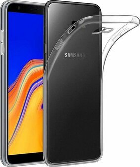 Samsung J4 Plus - Siliconen Back Cover - Transparant