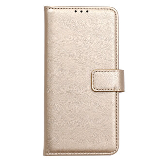 Moto G Pro - Book Case &amp;amp; Glas - Goud