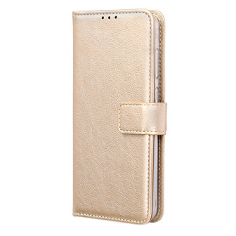 Moto G Pro - Book Case &amp;amp; Glas - Goud