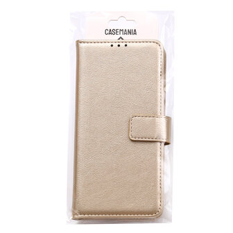 Moto G Pro - Book Case &amp;amp; Glas - Goud