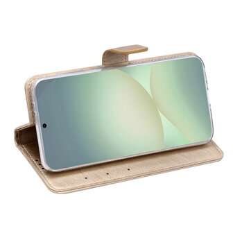 Moto G Pro - Book Case &amp;amp; Glas - Goud