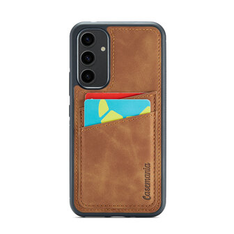 Samsung A56 - Back Cover met Kaarthouder - Sienna Brown