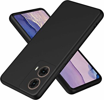 Moto G85 - Siliconen Back Cover - Zwart