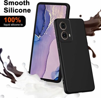 Moto G85 - Siliconen Back Cover - Zwart