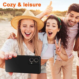 Moto G85 - Siliconen Back Cover - Zwart