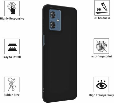 Moto G54 - Siliconen Back Cover - Zwart