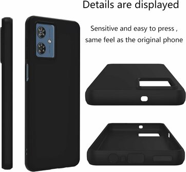 Moto G54 - Siliconen Back Cover - Zwart