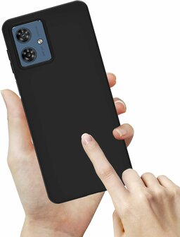 Moto G54 - Siliconen Back Cover - Zwart