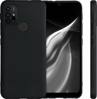 Moto G10, G20 &amp;amp; G30 - Back Cover &amp;amp; Glas - Zwart