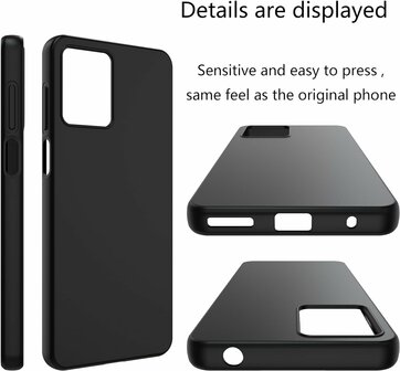 Moto G14 - Siliconen Back Cover - Zwart