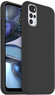 Moto G22 - Siliconen Back Cover - Zwart