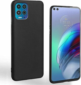 Moto G100 - Siliconen Back Cover - Zwart