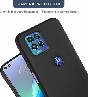Moto G100 - Siliconen Back Cover - Zwart