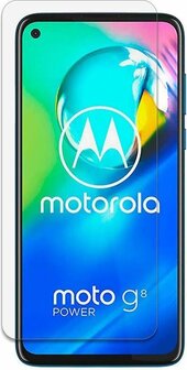 Moto G8 Power - Back Cover &amp;amp; Glas - Transparant