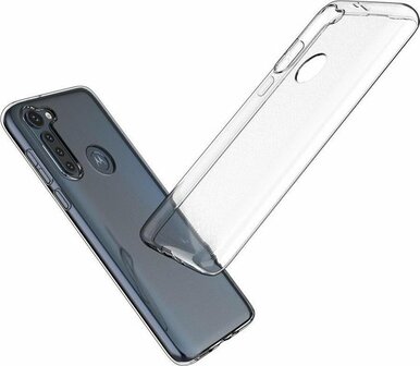 Moto G8 Power - Back Cover &amp;amp; Glas - Transparant