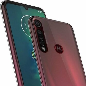 Moto G8 Plus - Back Cover &amp;amp; Glas - Transparant