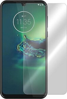 Moto G8 Plus - Back Cover &amp;amp; Glas - Transparant