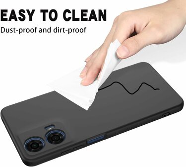 Moto G04 - Siliconen Back Cover - Zwart