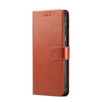 Samsung A55 - 2 in 1 Leather Book Case -  Sienna Brown