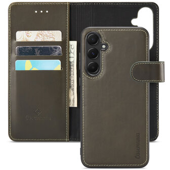 Samsung A55 - Emerald Green - Leather Book Case