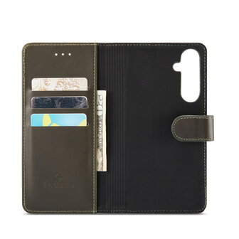 Samsung A55 - Emerald Green - Leather Book Case