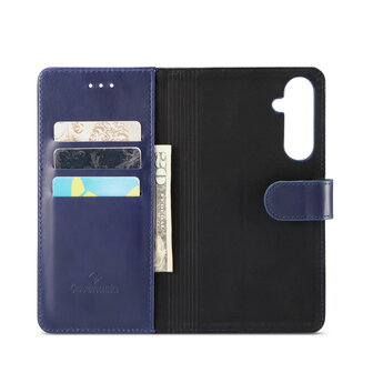 Samsung A55 - Navy Blue - Leather Book Case