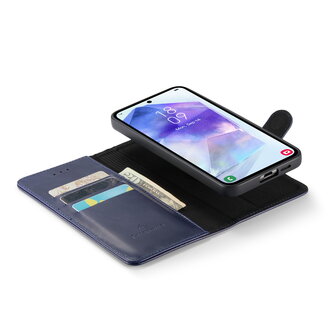 Samsung A55 - Navy Blue - Leather Book Case